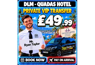 Dalaman to Quadas Hotel Marmaris (İçmeler)